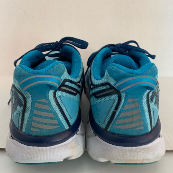 Hoka women’s aqua blue mesh Clifton 4 running shoes size 9 - Picture 3 of 10